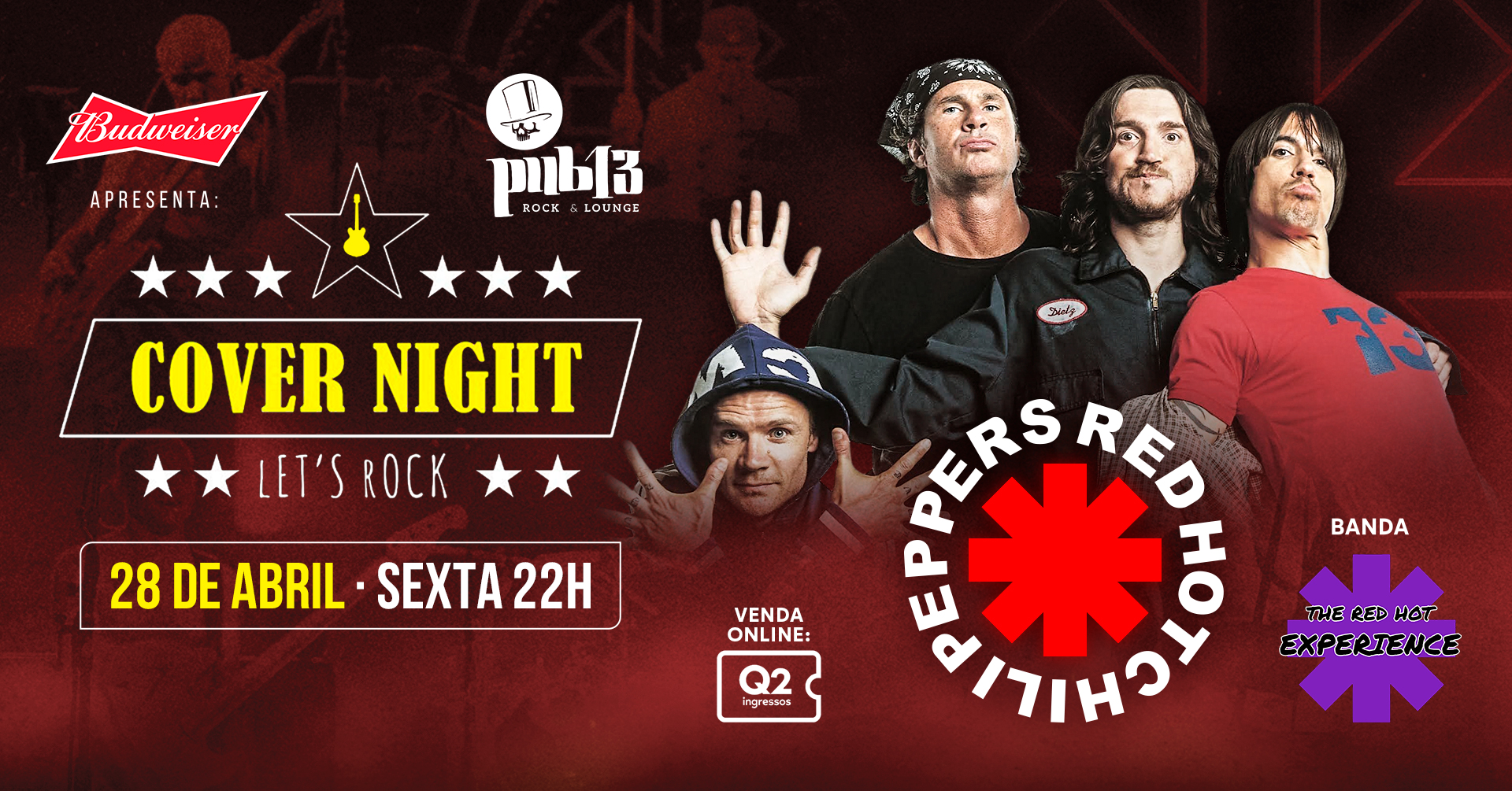 Cover Night - Red Hot Chilipeppers em Araraquara