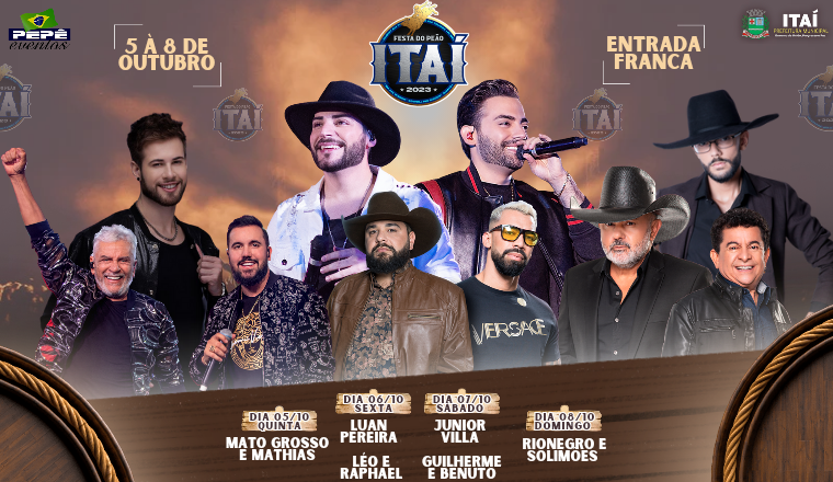 FESTA DO PEÃO É CONFIRMADA PARA OUTUBRO EM ITAÍ – A Voz do Vale