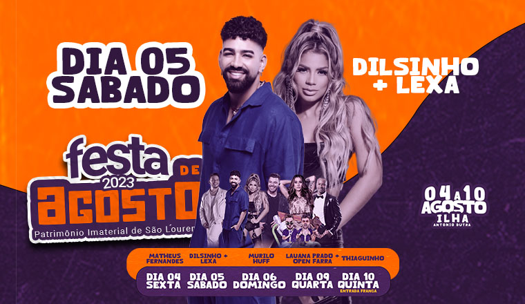Festa De Agosto 2023 - Dilsinho + Lexa em São Lourenço