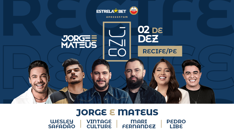 Jorge e Mateus único em Recife