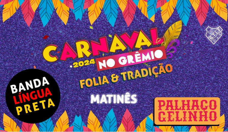 Matine Carnaval no Grêmio 13/02 em Garça