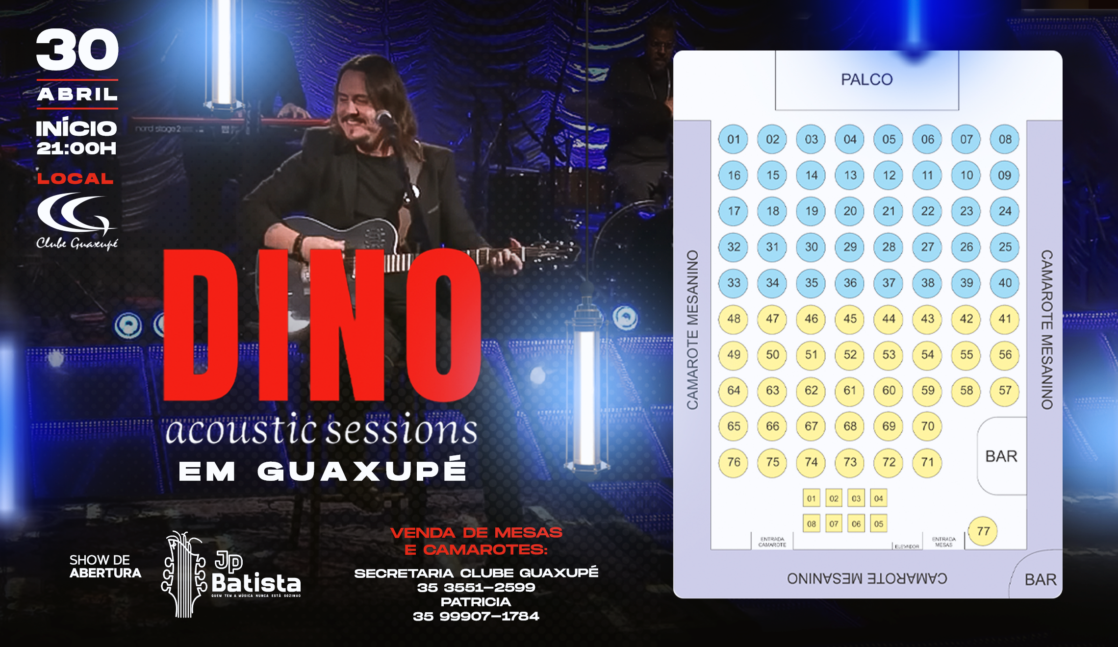 Dino Acoustic Sessions em Guaxupé
