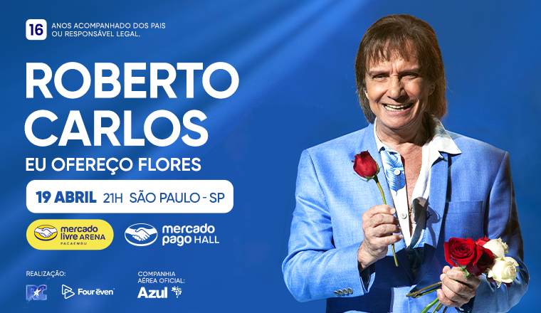 Roberto Carlos - Mercado Livre Arena Pacaembu em São Paulo 