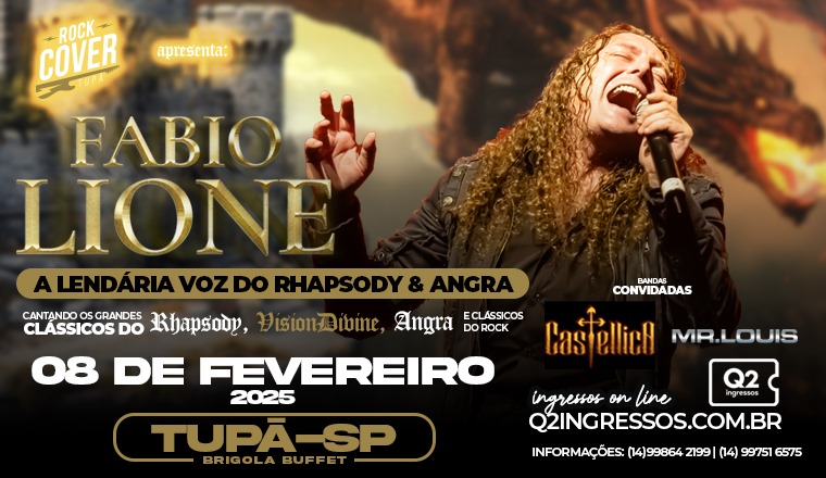 Fabio Lione em Tupã