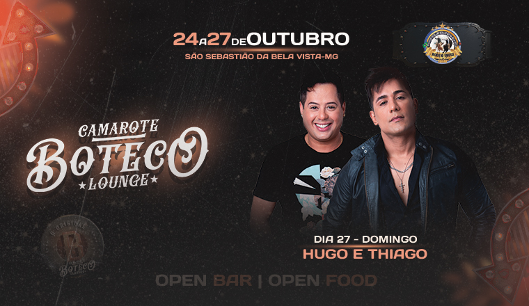 Camarote o Boteco | Festa do Peão de São Sebastião da Bela Vista 2024 - Hugo e Tiago