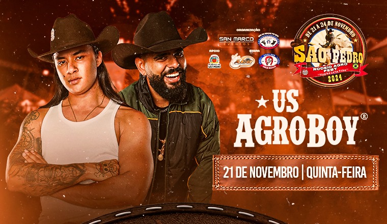 São Pedro Rodeio Agro Fest  - Us Agroboy em São Pedro