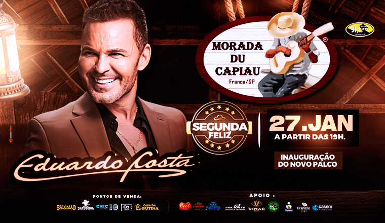 Eduardo Costa na Morada Du Capiau em Franca