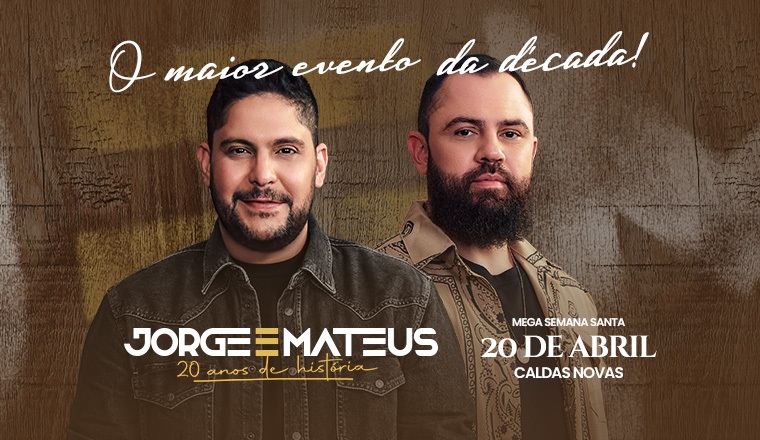 Jorge e Mateus em Caldas Novas