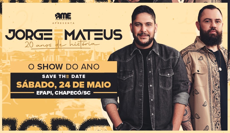 Jorge e Mateus em Chapecó