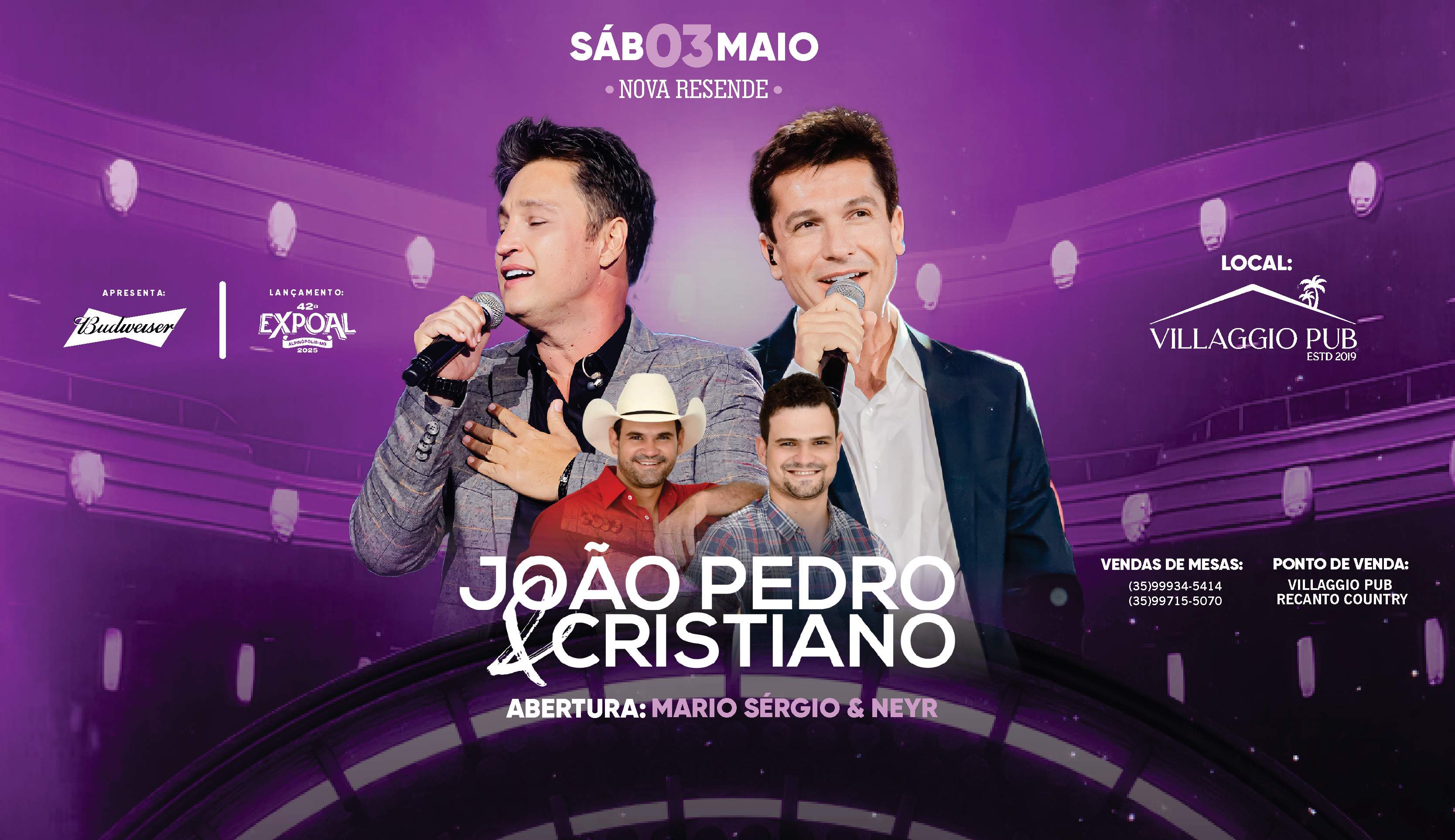 Lançamento Expoal : João Pedro e Cristiano em Nova Resende