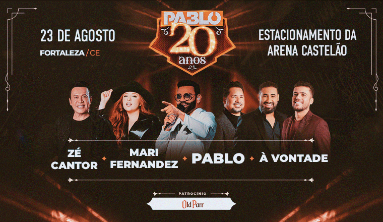 Pablo 20 Anos em Fortaleza