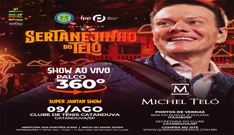 Sertanejinho do Teló Michel Teló em Catanduva